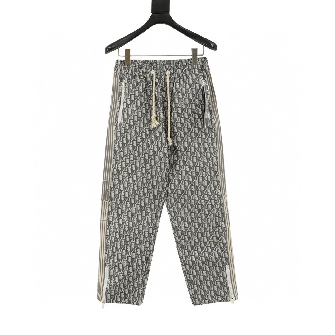 DIOR。 Fully printed jacquard side woven woven pants