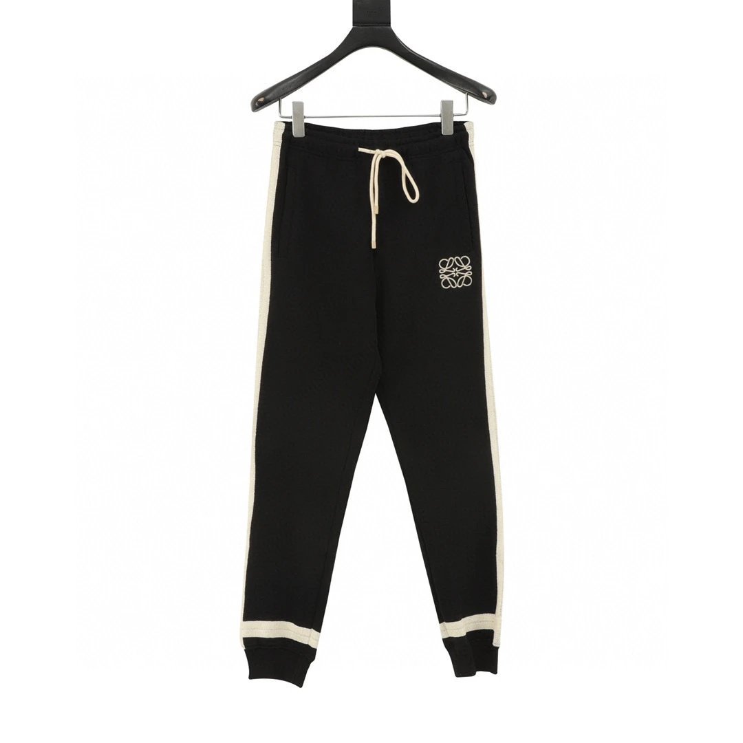 Loewe Embroidered Logo Weaving Ribbon Round Neck Hoodie