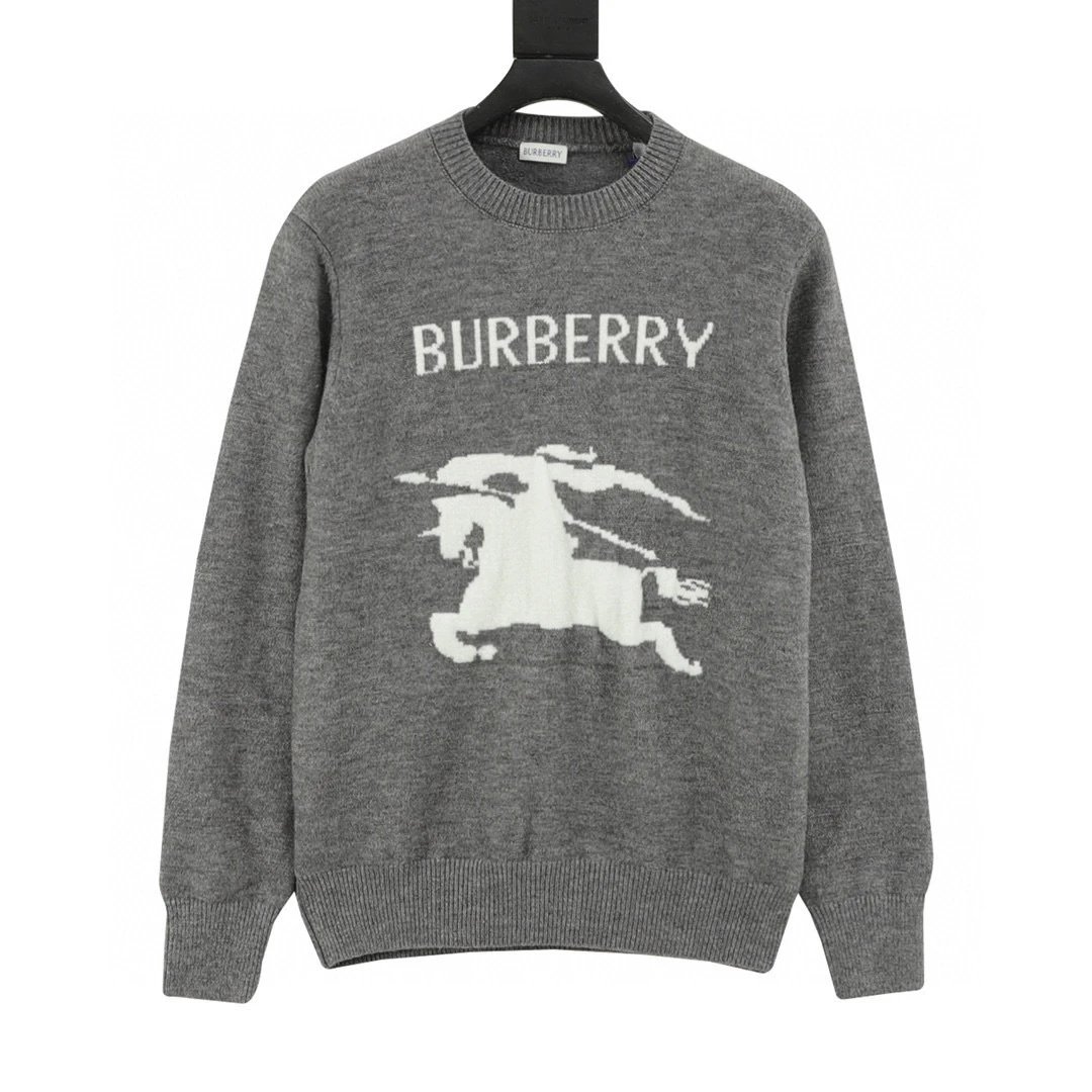 BURBERRY。 Zhanma Mountain Cashmere Jacquard Sweater