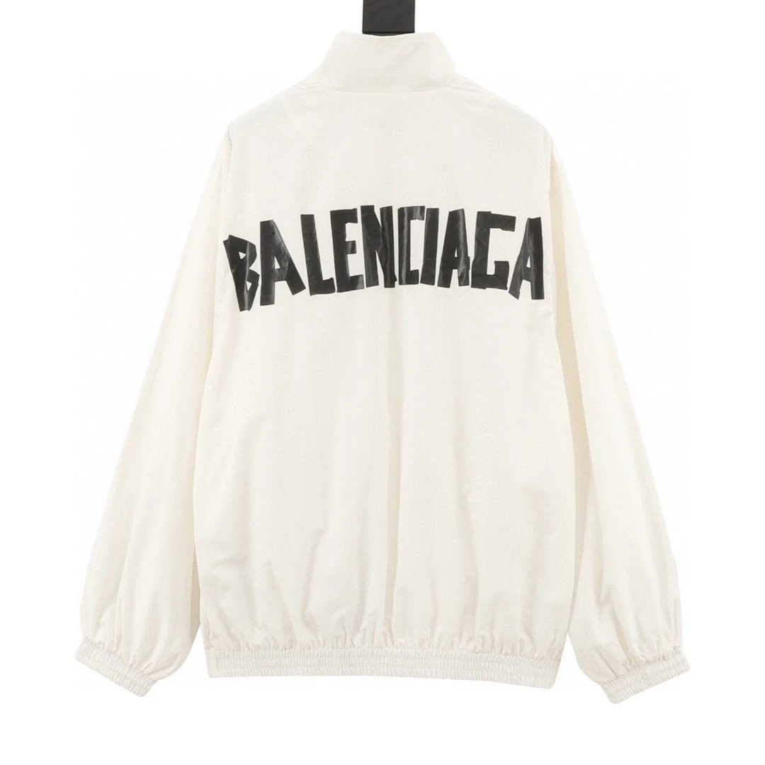 BALENCIAGA. Tape Print Shooting Jacket