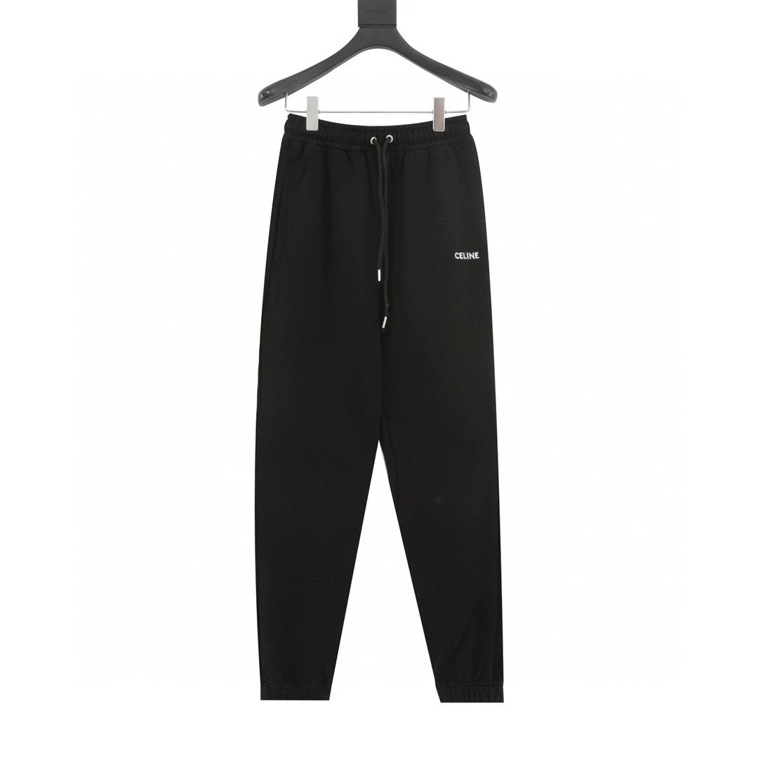 Embroidered letter LOGO drawstring sportswear pants