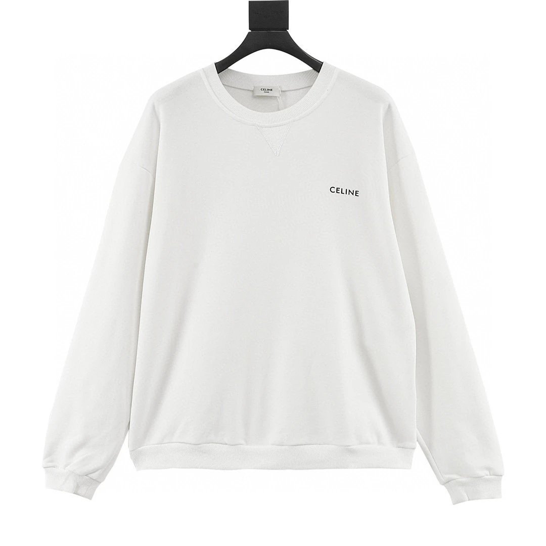 Small letter print round neck sweater