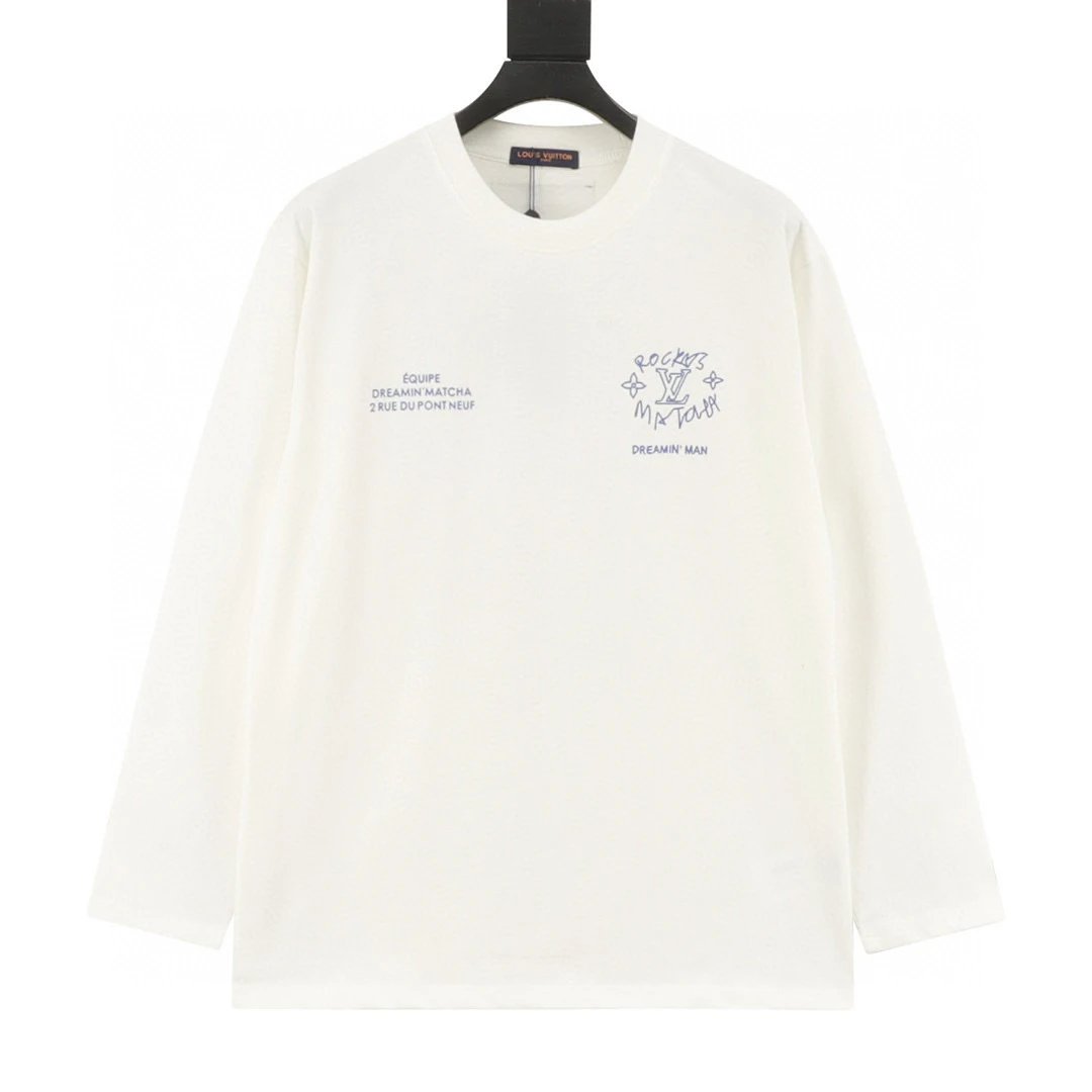 Louis Vuitton Dreamer Graffiti slogan printed long-sleeved T-shirt