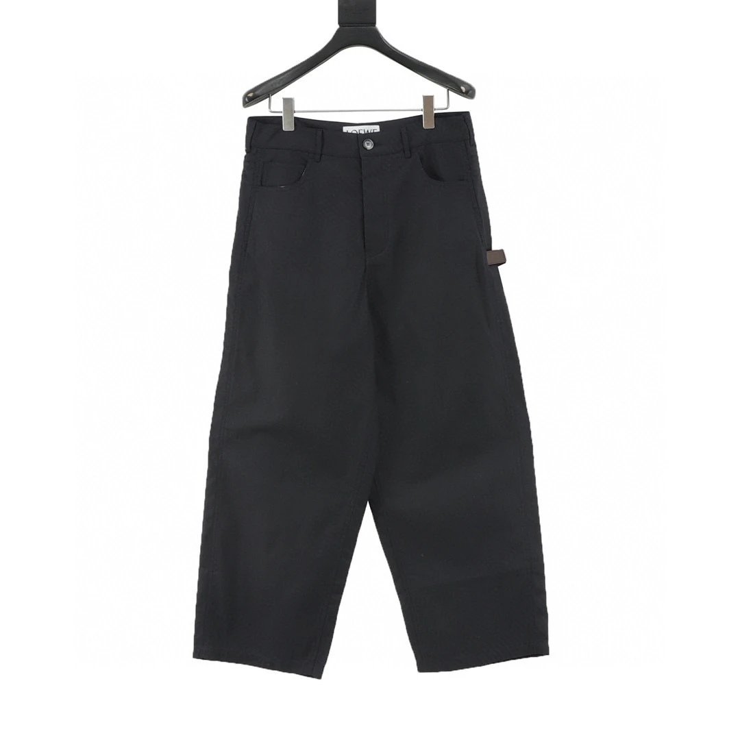 LOEWE small label cotton twill fabric workwear pants