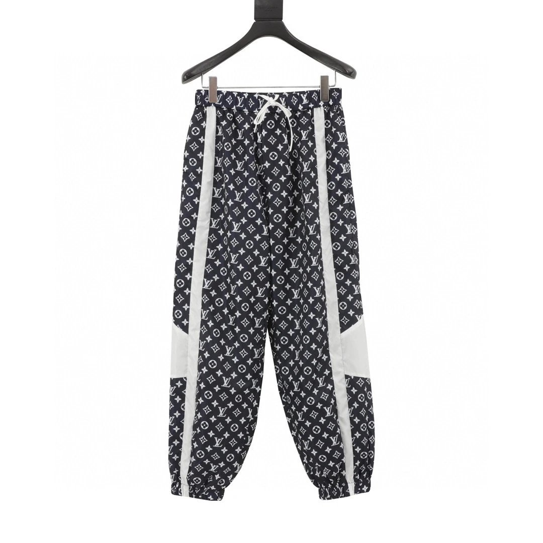 Full printed floral contrasting pants