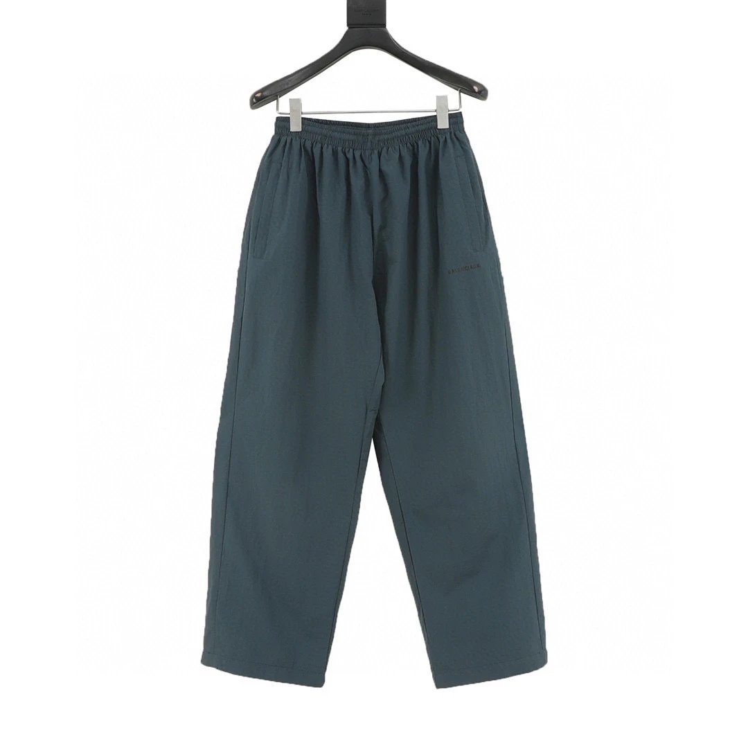 Dark green letter printed pants