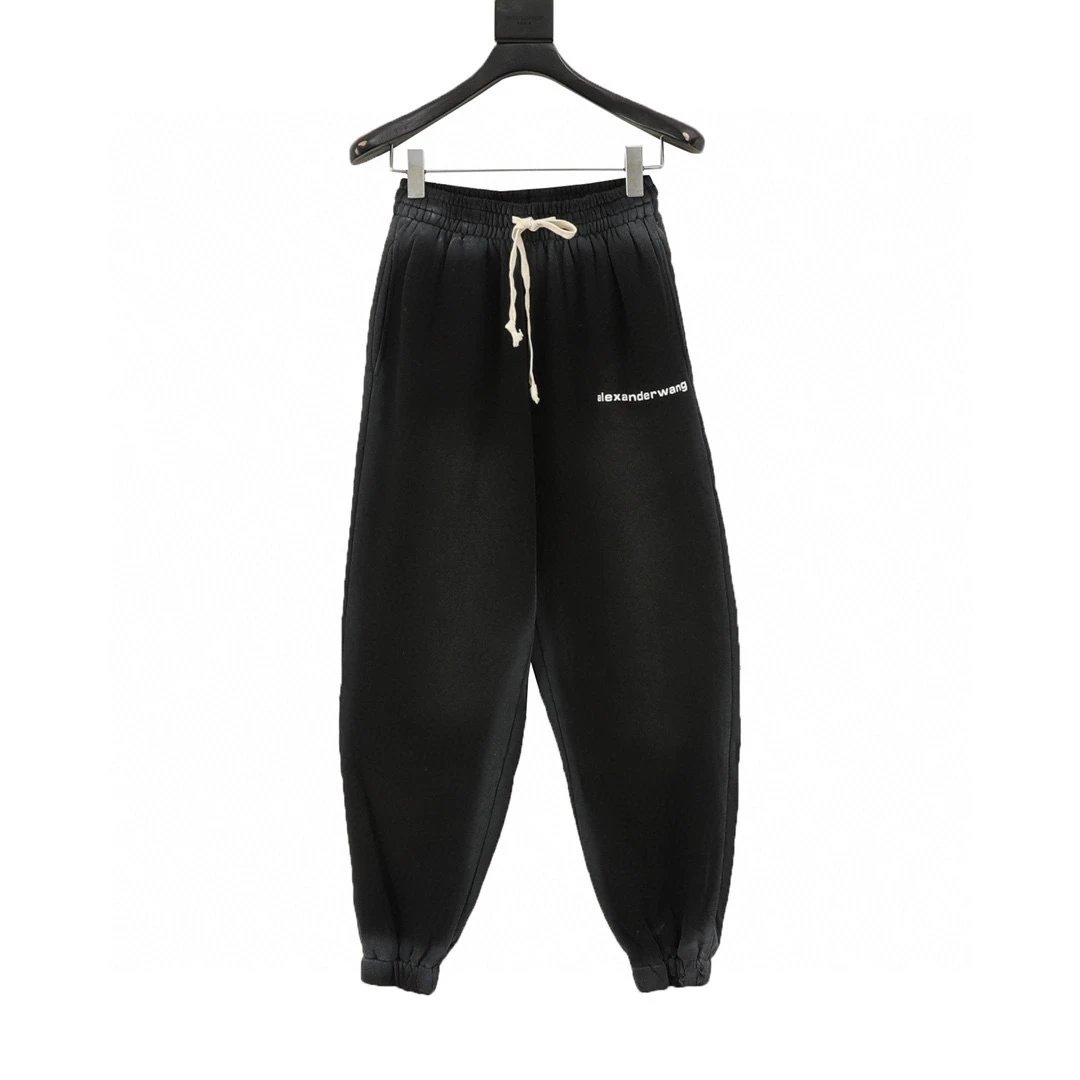 Alexander Wang/King Wash Letter Printed Ribbon Pants