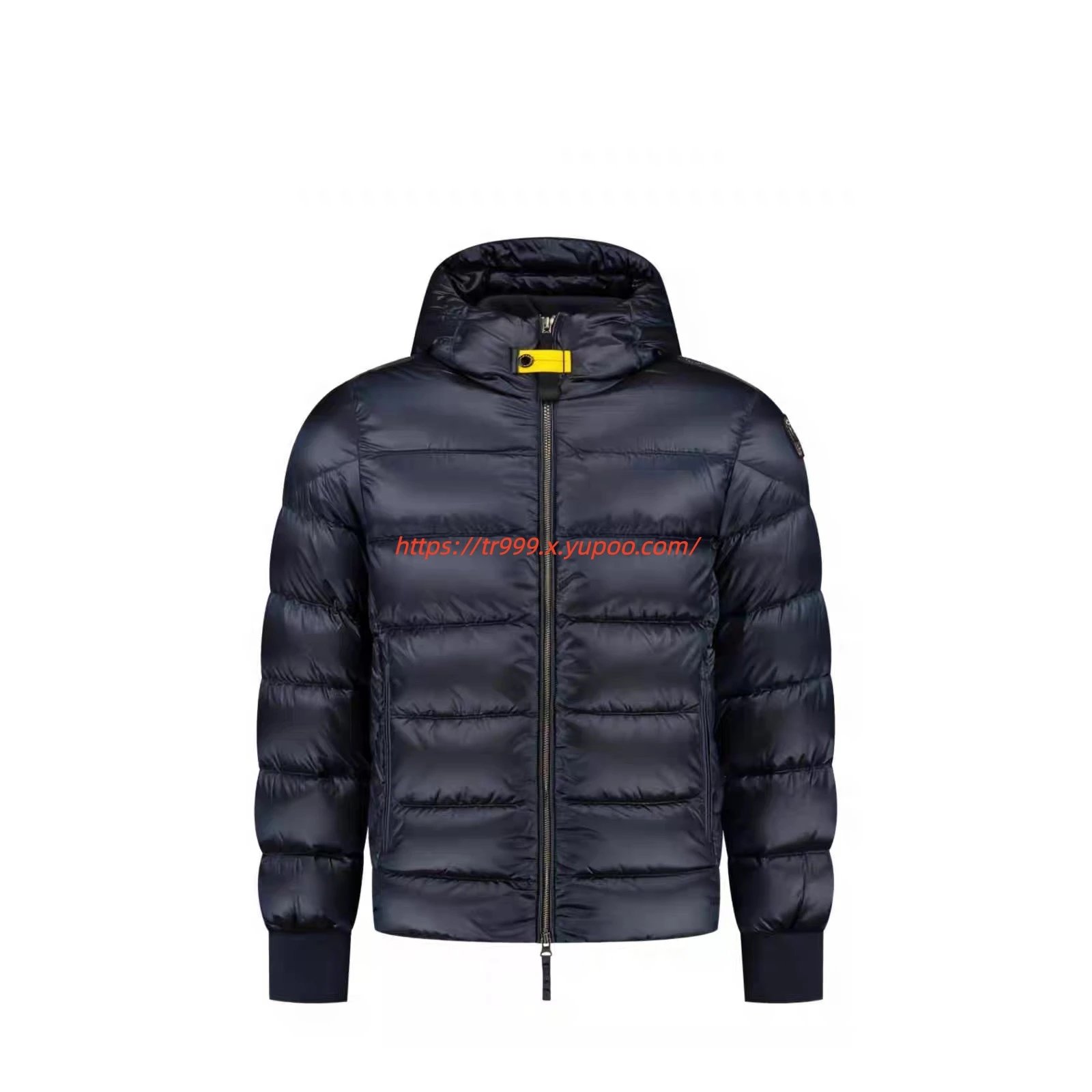 blue down jacket