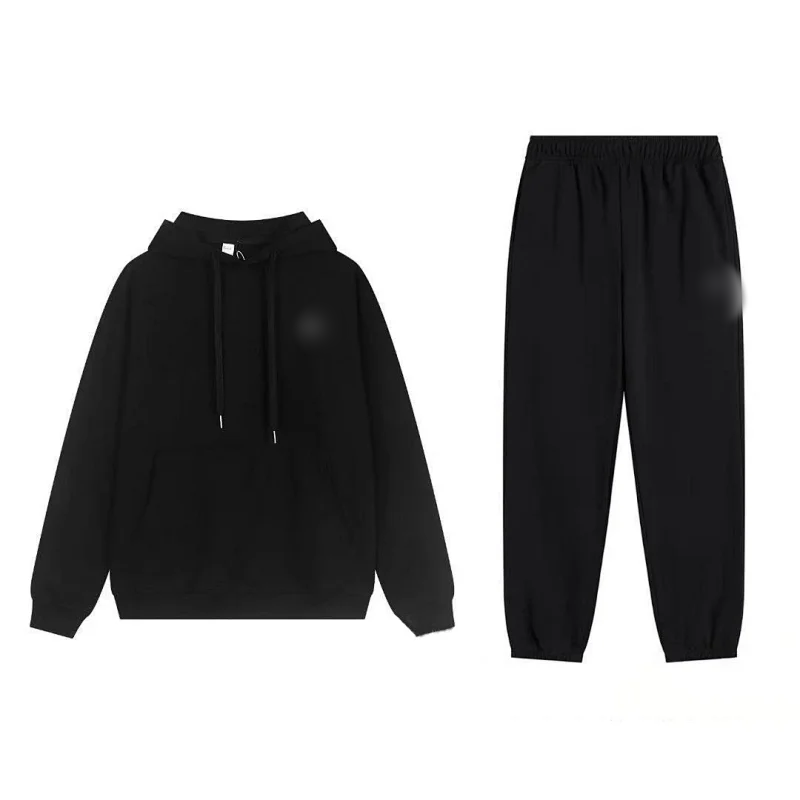 Black Hooded Jogger Suit