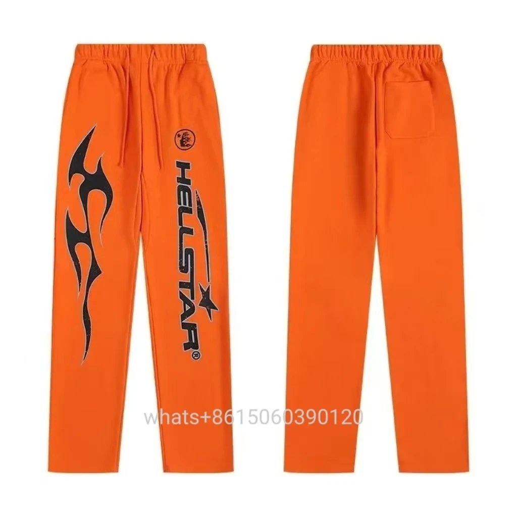 Hellstar Tracksuits Flame Graphic Hoodie and Flared Sweatpants Set — 20