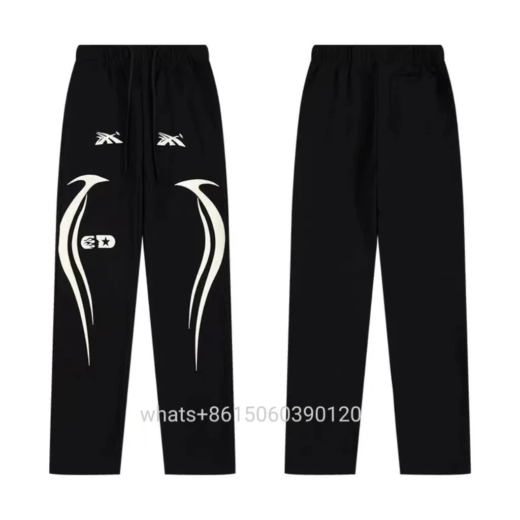 Hellstar Tracksuits Flame Graphic Hoodie and Flared Sweatpants Set — 10