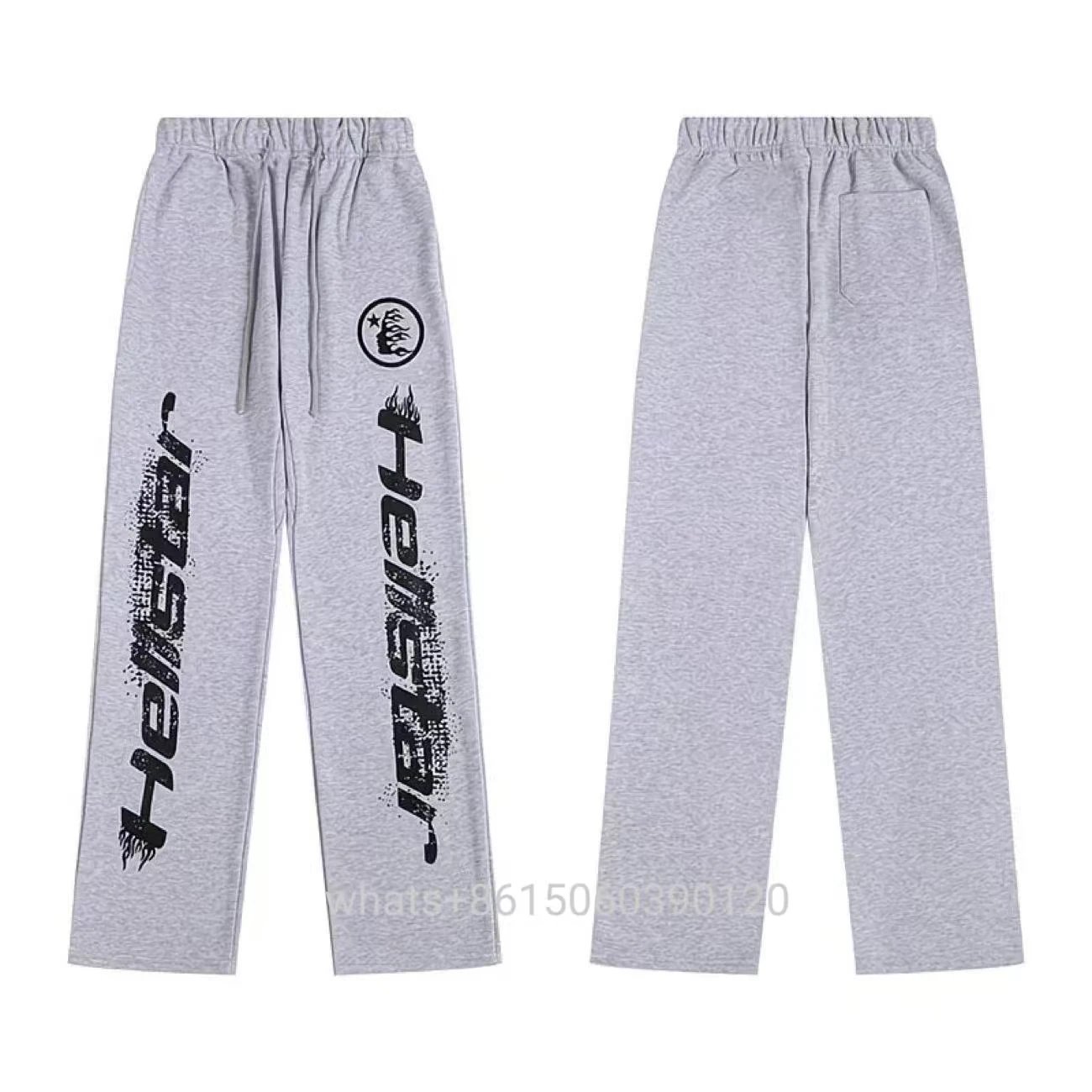 Hellstar Tracksuits Flame Graphic Hoodie and Flared Sweatpants Set — 26