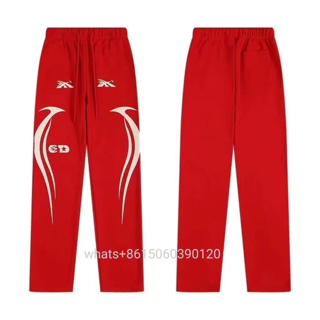 Hellstar Tracksuits Flame Graphic Hoodie and Flared Sweatpants Set — 12