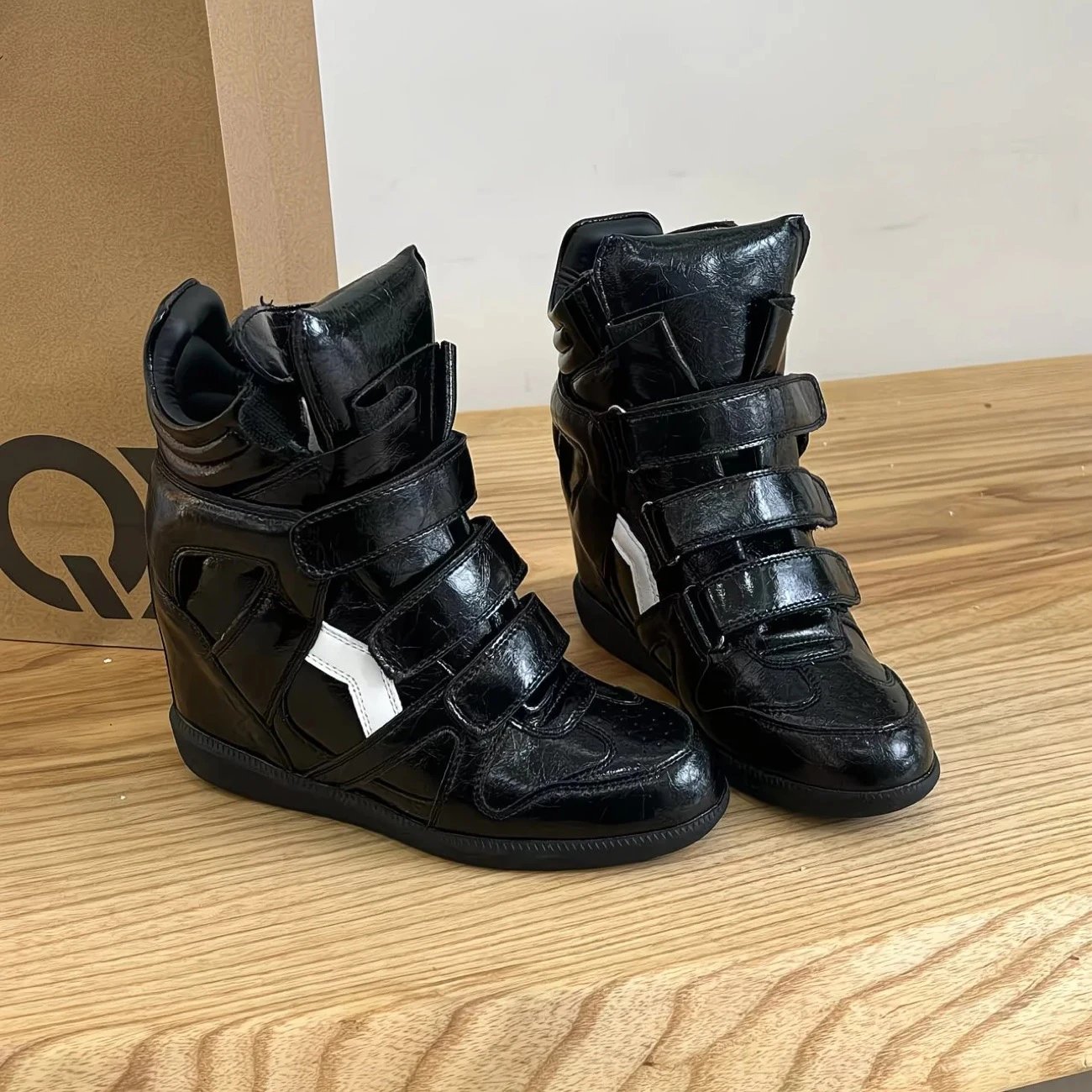 Black leather