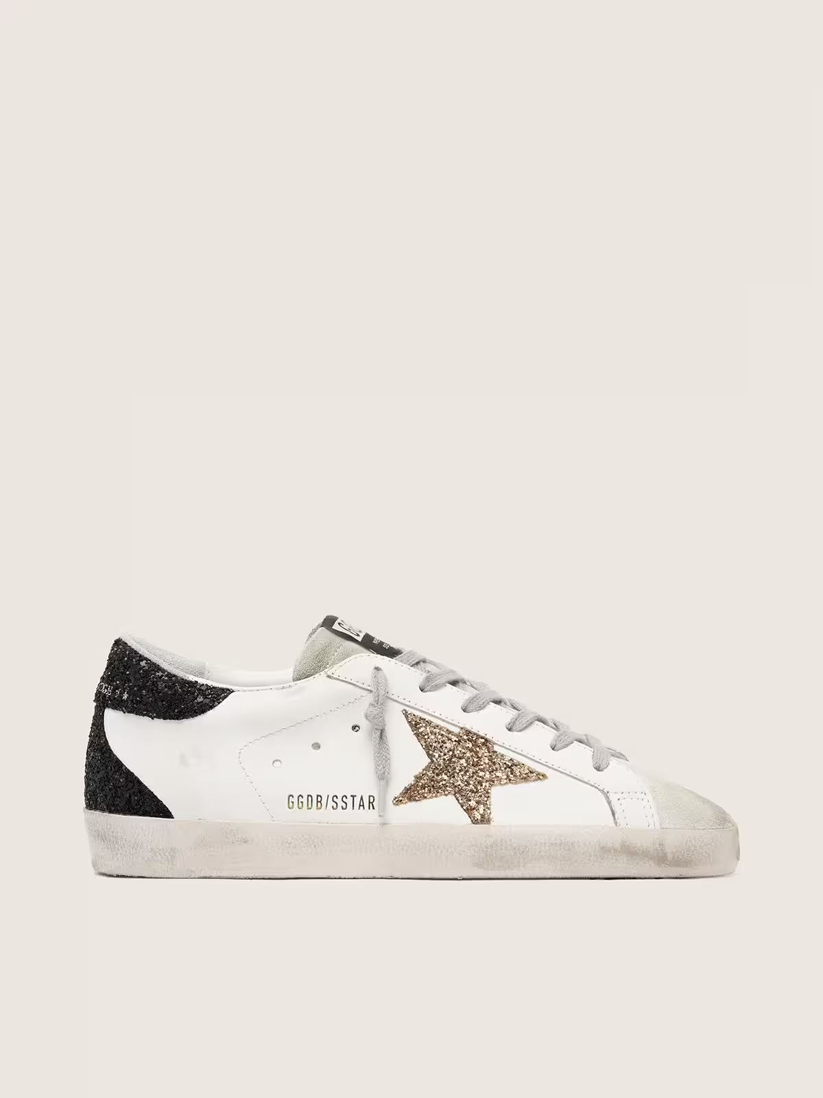 White Silver Sparkling Star with Black Tail