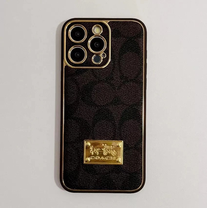 Louis Vuitton Phone Cases Patterned Case Collection — C Dark brown