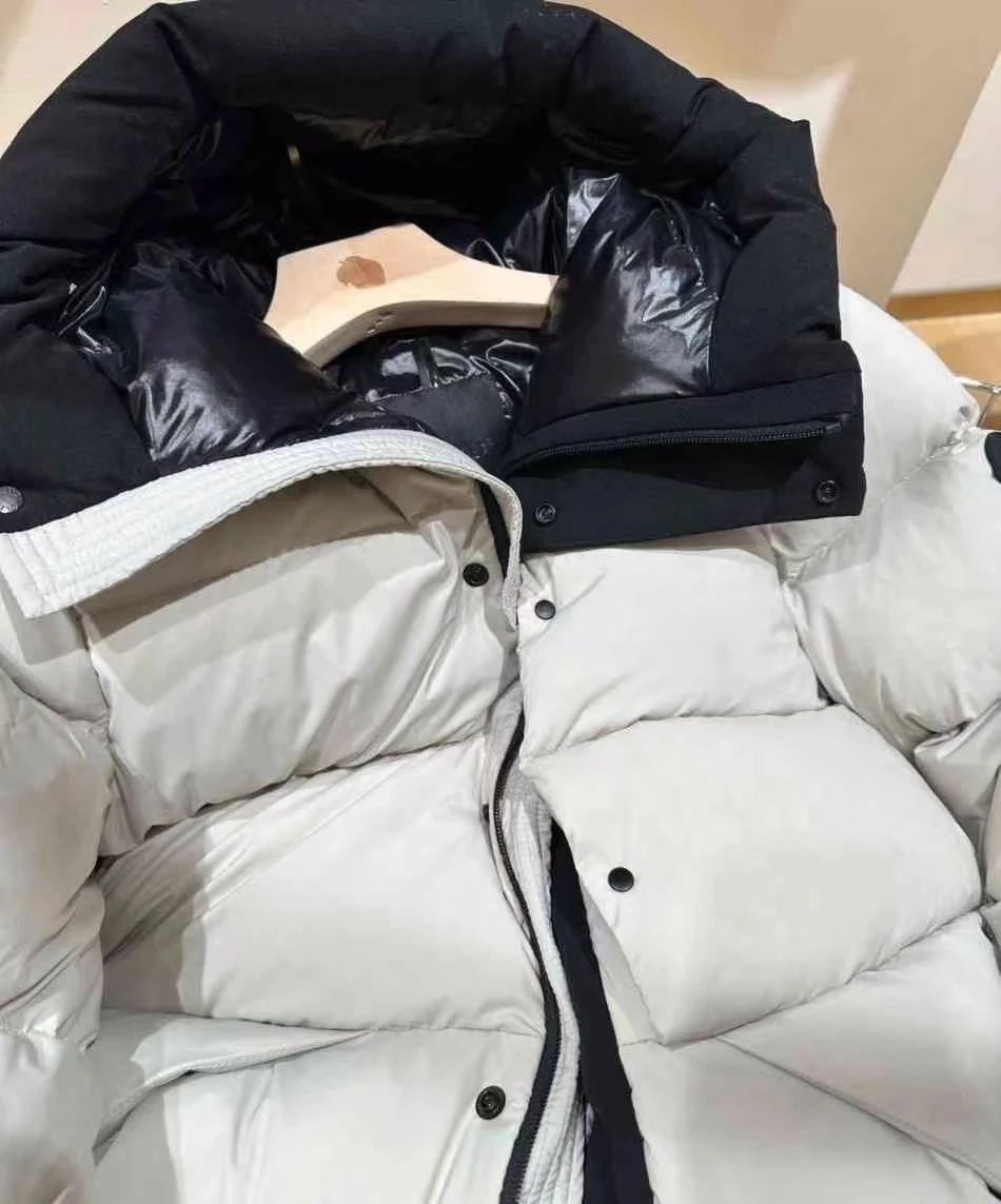 Mon Color blocked short down jacket-L