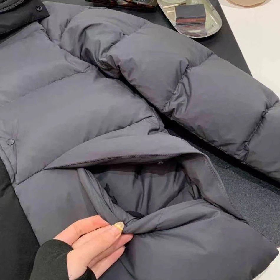 Mon Color blocked short down jacket-L