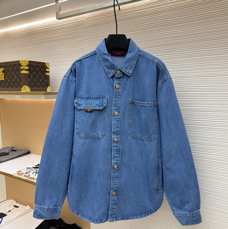 Guc Woven denim jacket