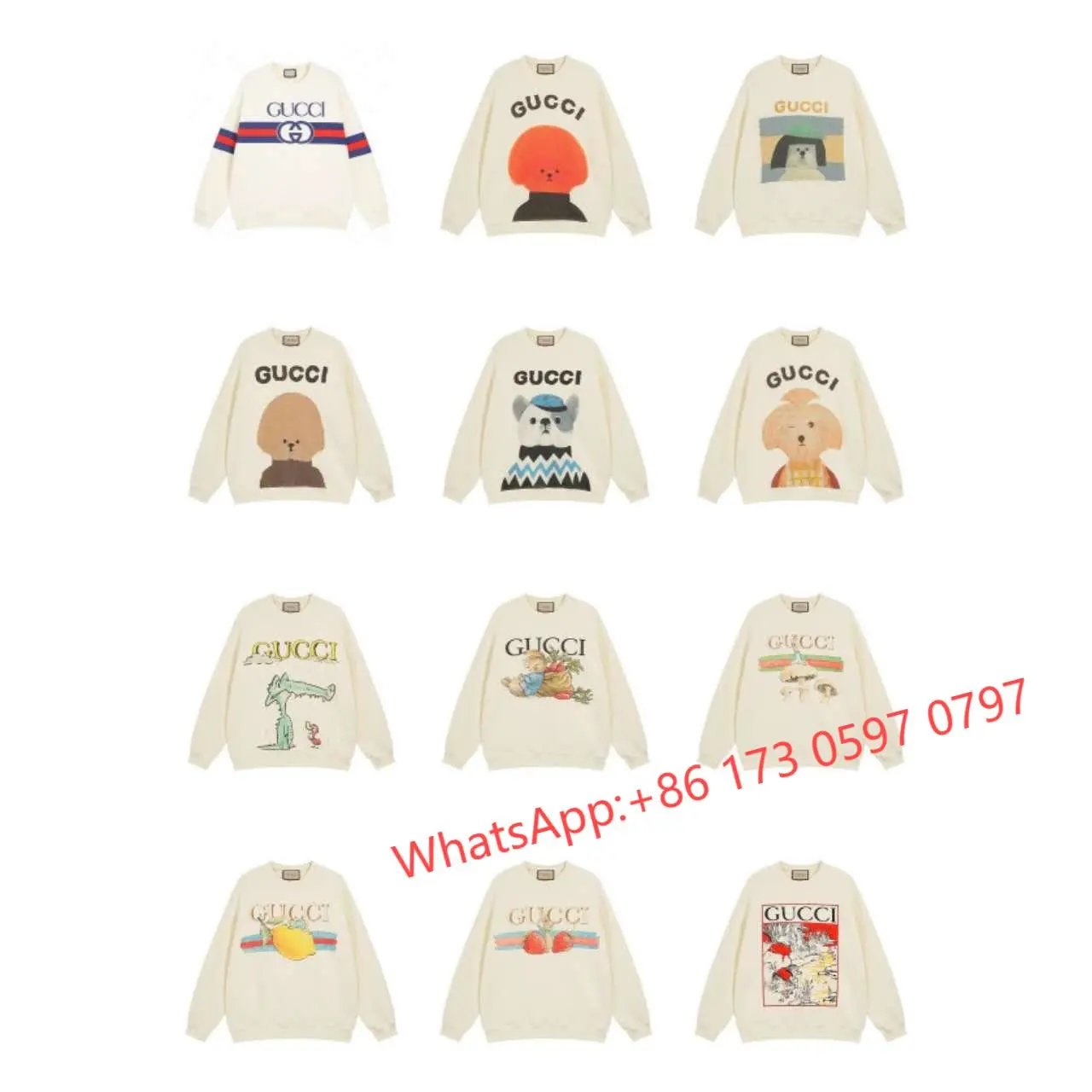 Gucci Dog Print Sweatshirts [3