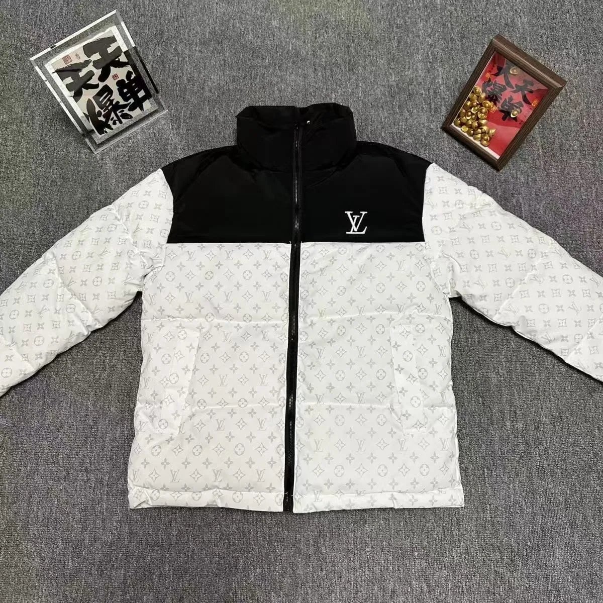 High version cotton jacket white