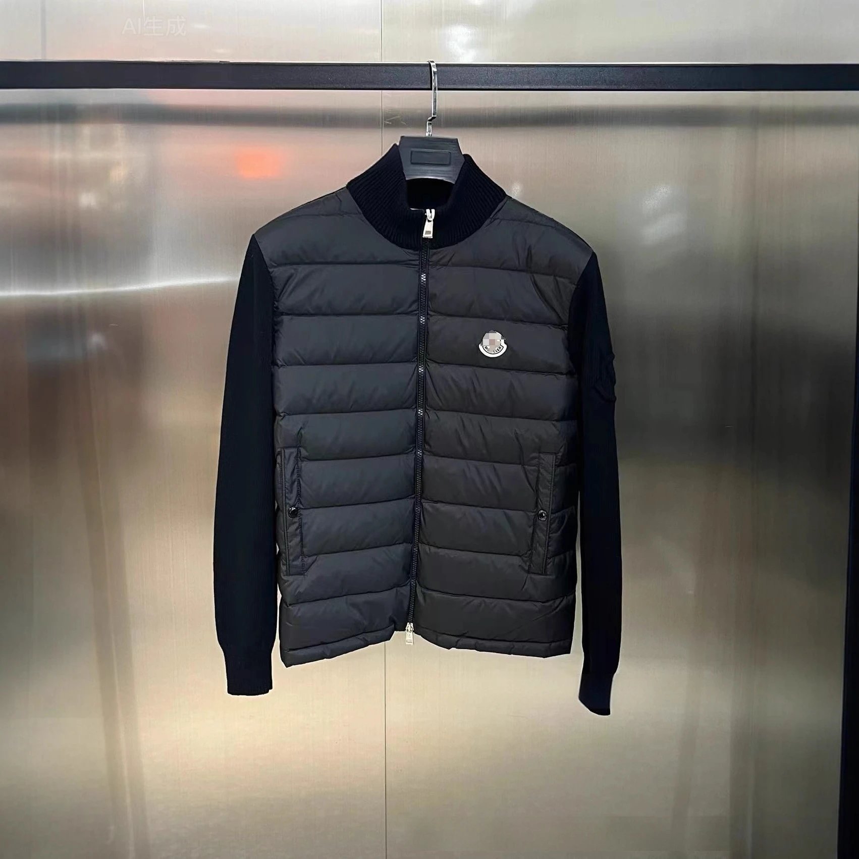 M0NCIer Black Cardigan NFC