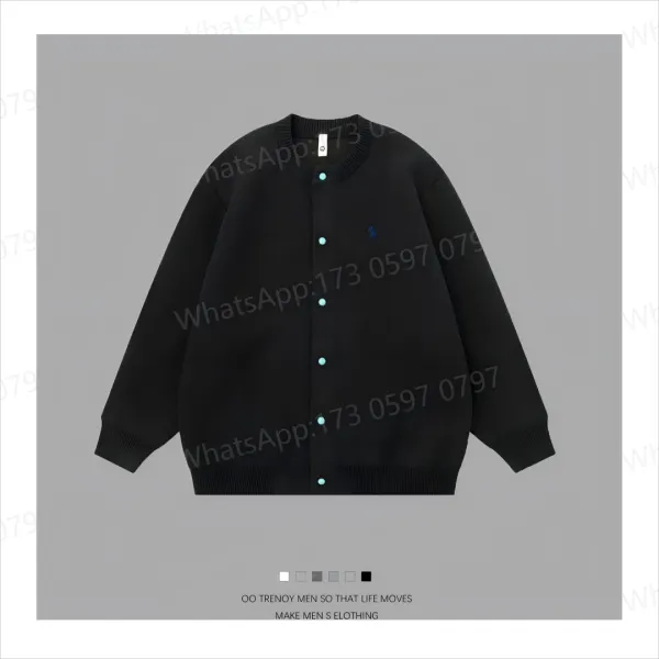 Polo Ralph Lauren Classic Knit Cardigan Black Outerwear.cardigan - 1