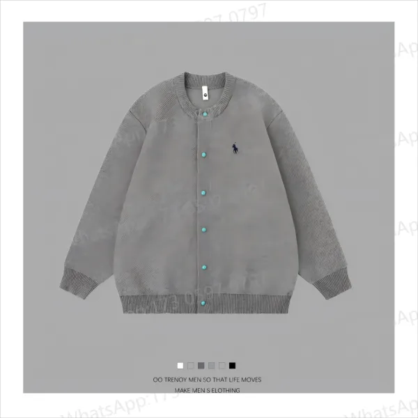 Polo Ralph Lauren Corduroy Cardigan Gray Outerwear.cardigan - 1