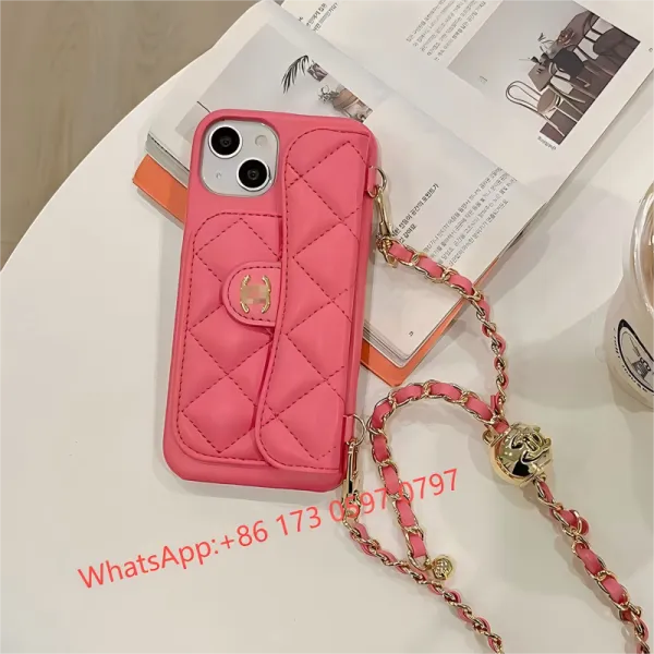 Chanel Classic Flap Phone Case with Chain Strap Black - 11