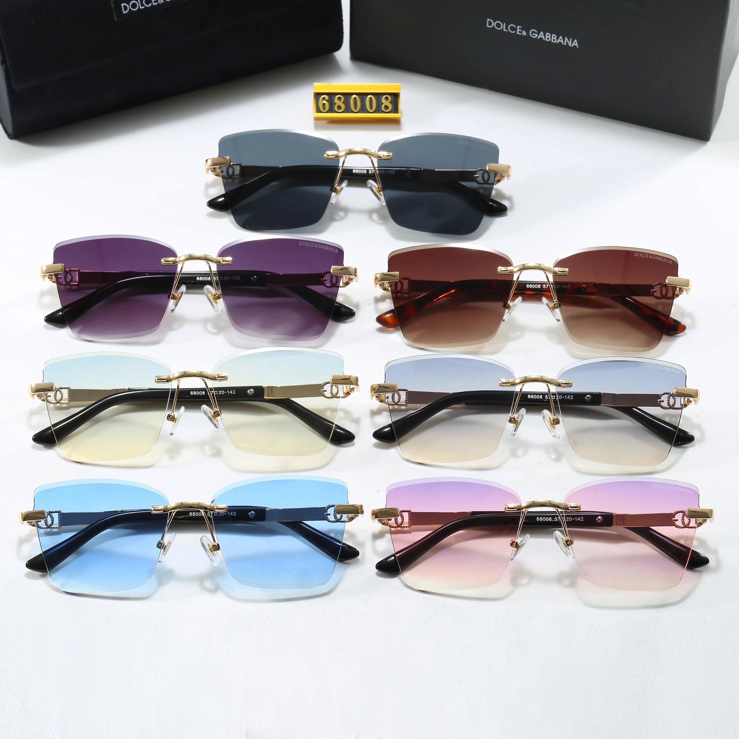 Dolce & Gabbana rimless sunglasses QC photos