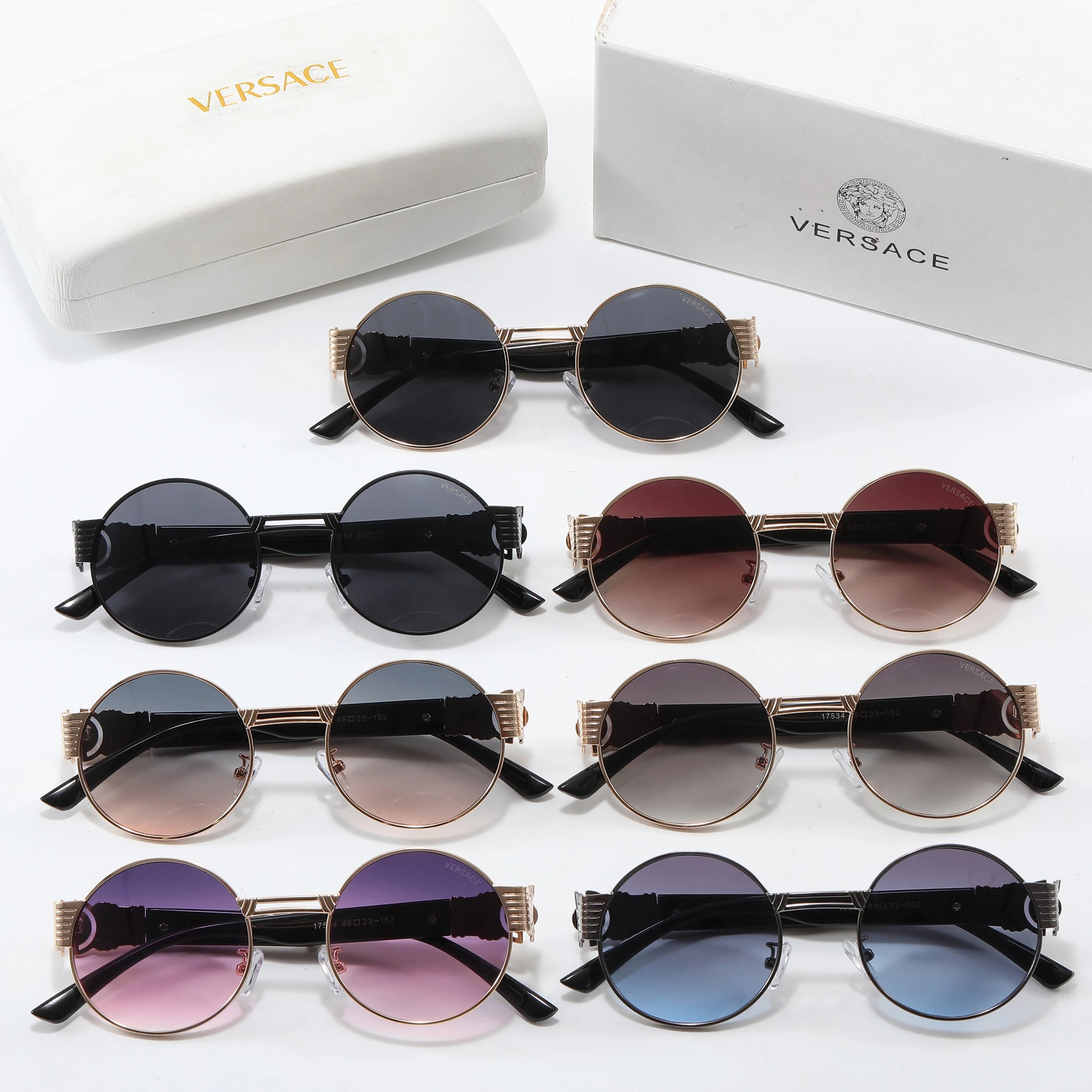 Versace Multiple Color Round Sunglasses QC photos