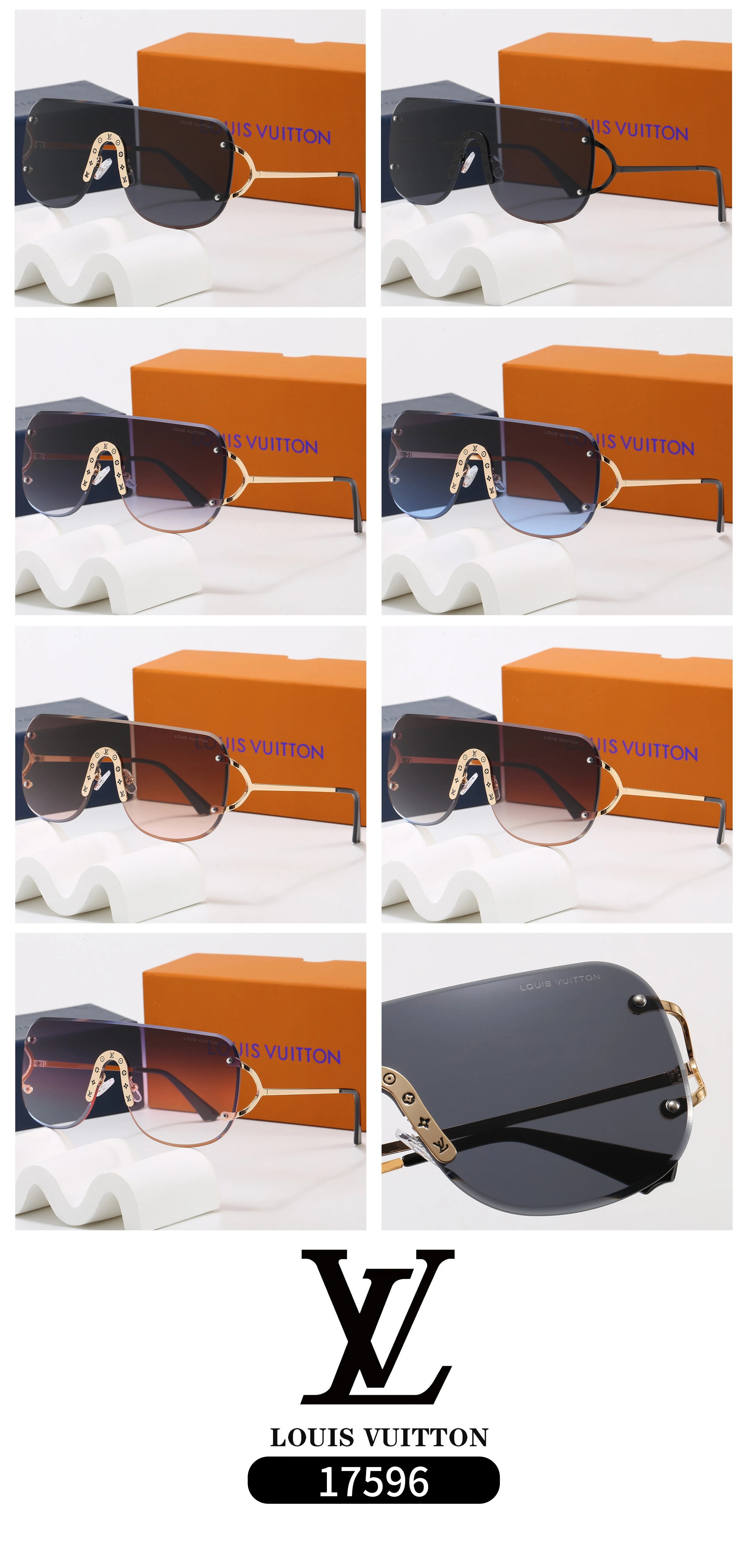 Louis Vuitton luxury shield sunglasses QC photos