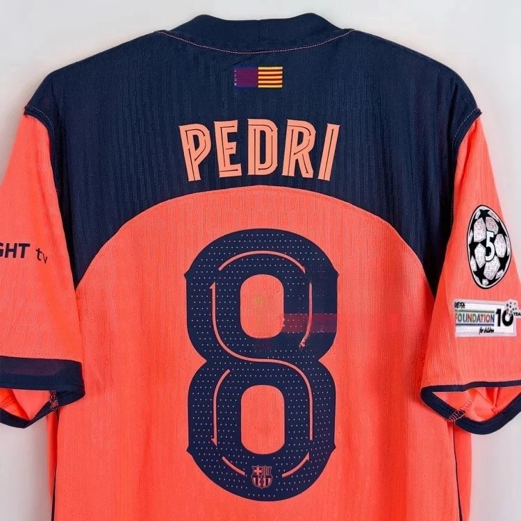 25-26 year adult La Liga Barcelona Champions League Barcelona 2 away Gavi Pedro Yamal jersey 37105