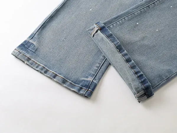 Design Distressed Black Slim Fit Jeans - 8