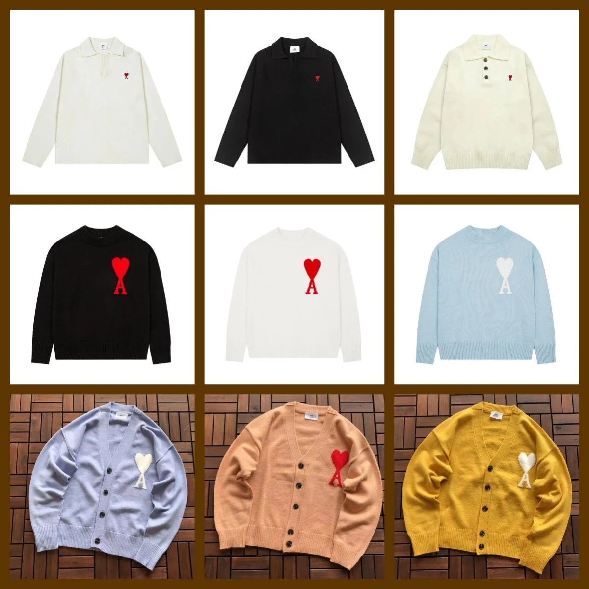 Ami Paris Heart Logo Sweater [