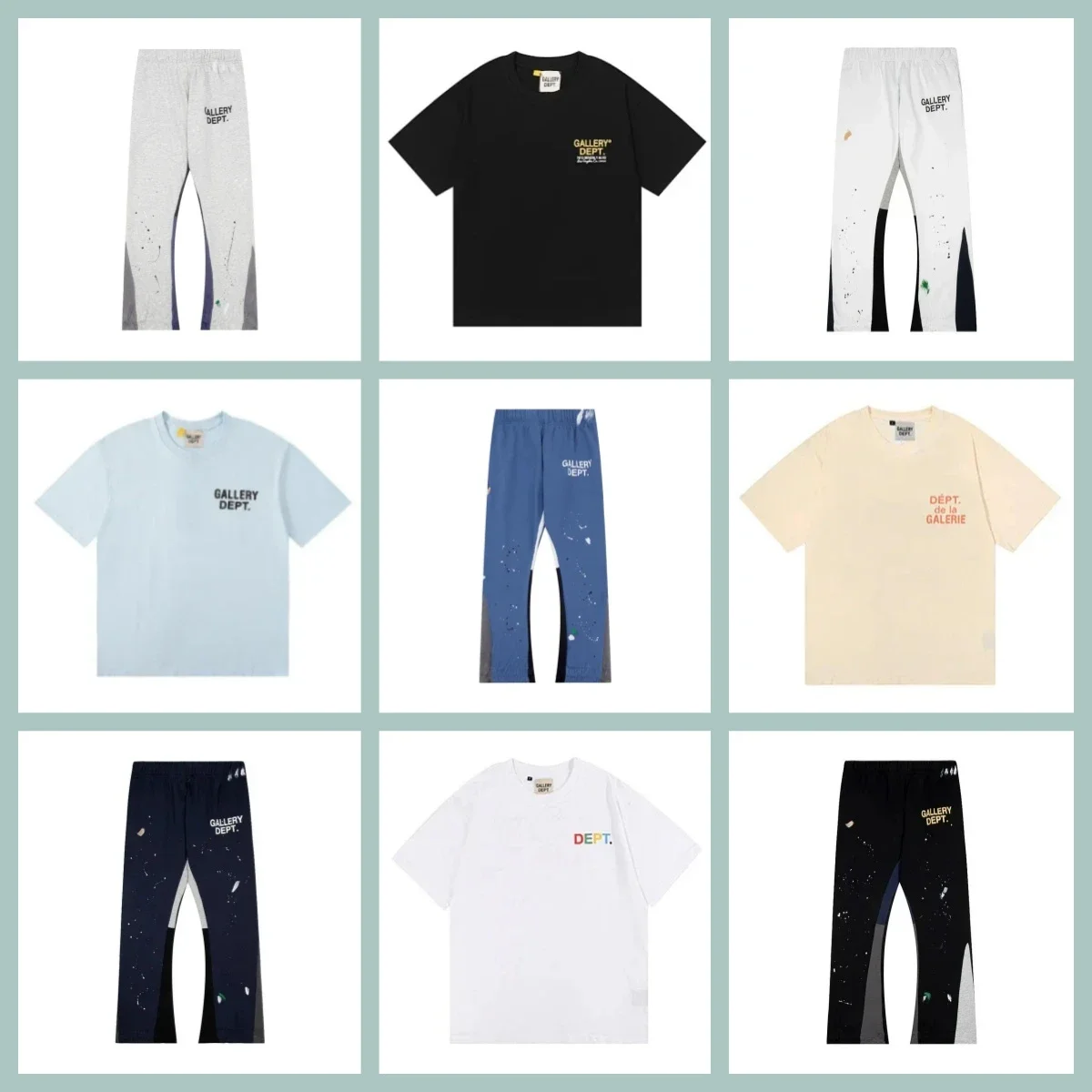 Gallery Dept Pants & T-shirt