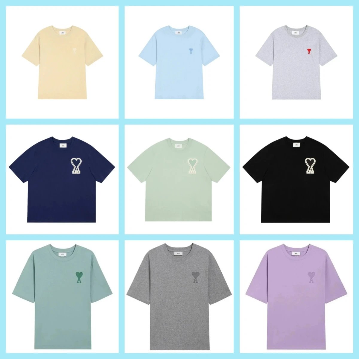 Ami Paris Heart Logo T-Shirt [