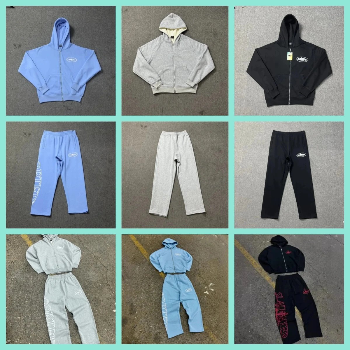 NEW-1 American Casual Style Sweatshirt Set