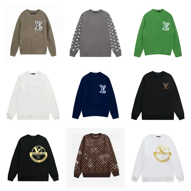 Louis Vuitton Knitwear Crewneck logo knit sweater product detail image 1