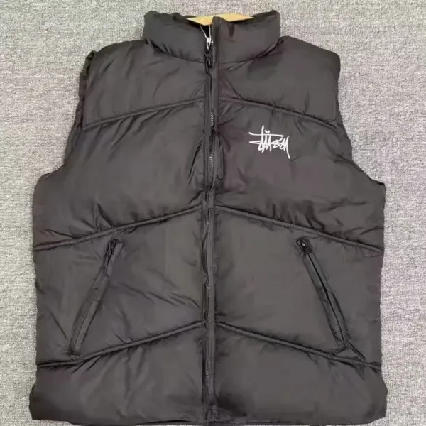 Stüssy Puffer Vest Black Outerwear - 1