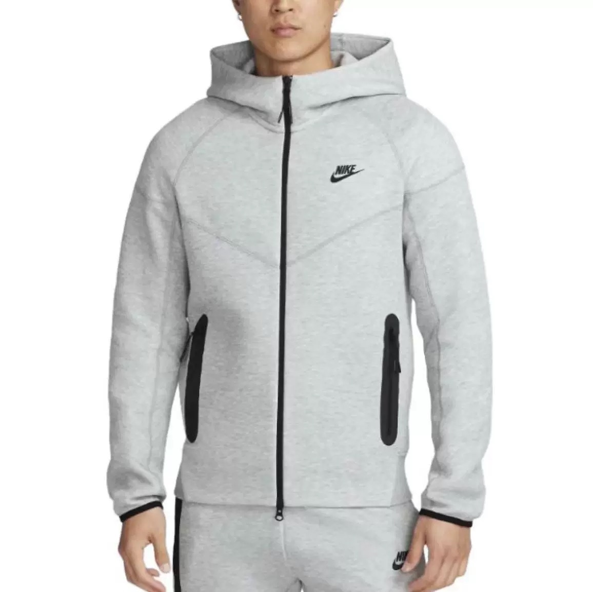 tech hoodie gray