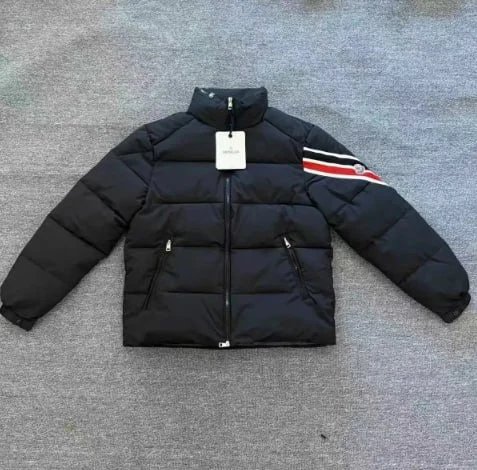 Red label down jacket, black