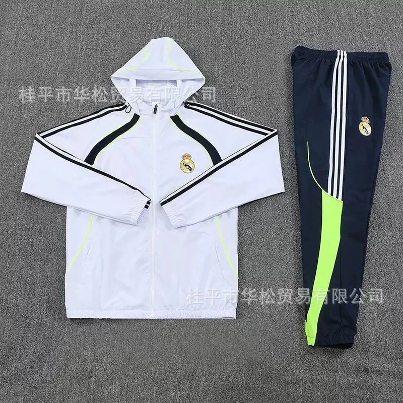 Hooded Real Madrid, White, Edge, Green, 2526