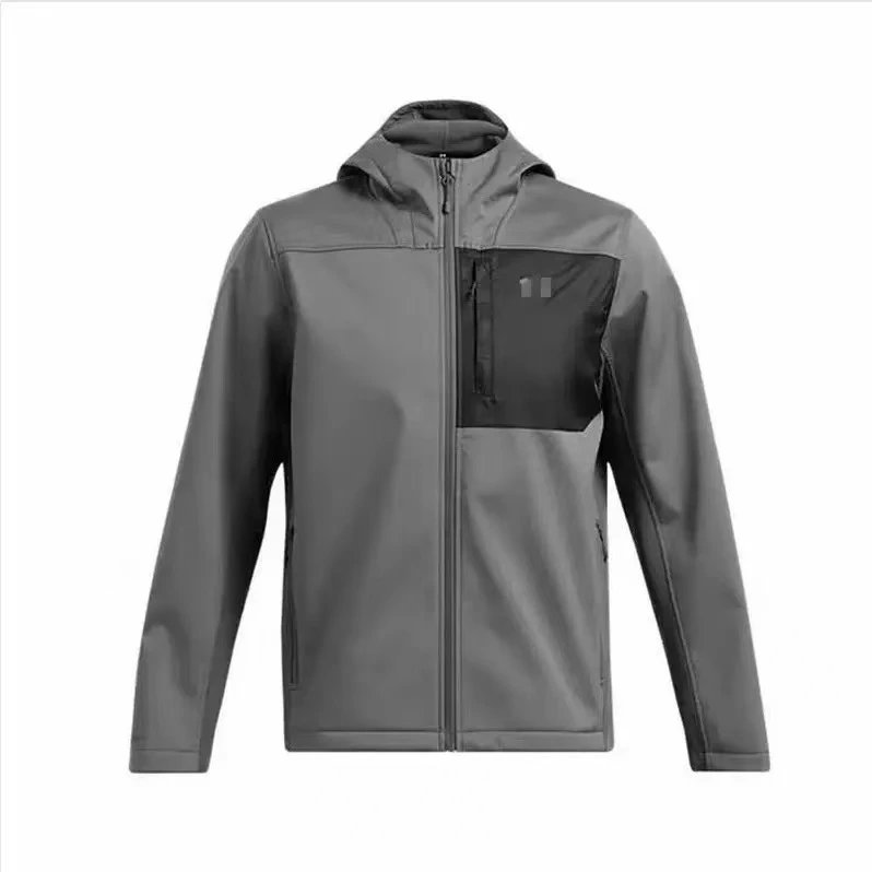 Unbranded Jackets Hooded zip-up sports jacket — 006 hooded gray