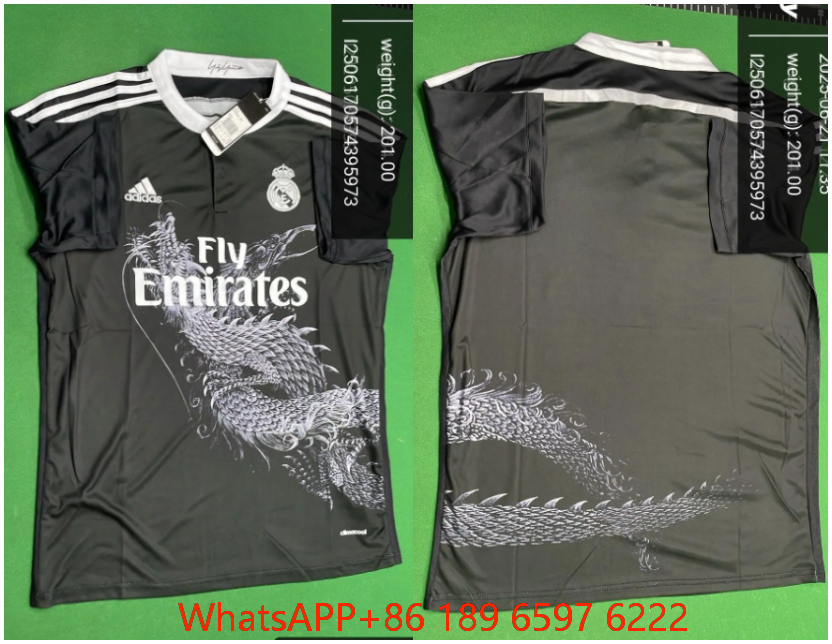 14 year Black Dragon Real Madrid (customized, non refundable, non exchangeable)