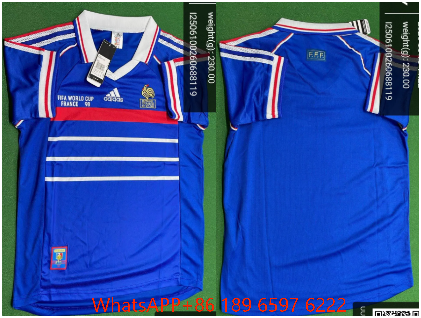 98 France home blue (customized, non refundable, non exchangeable)