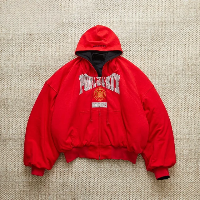Thug Club Jackets Padded zip-up jacket with embroidered logo product detail image 2