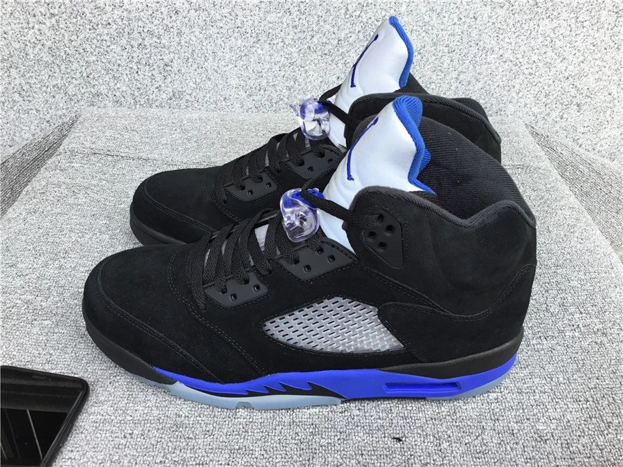 Air Jordan 5 Black Blue High T