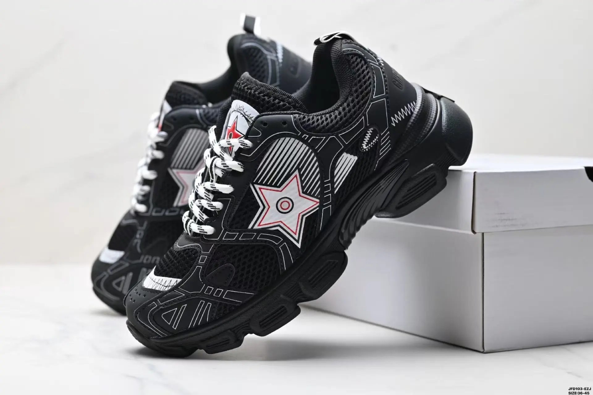 Unbranded Sneakers Chunky Mesh Star-Graphic image 2