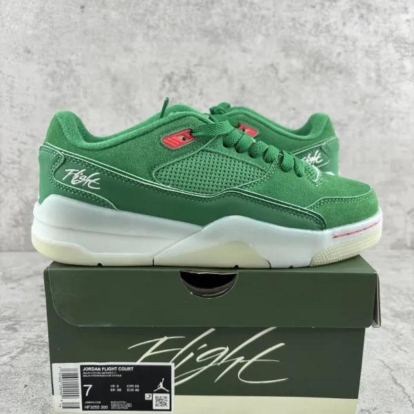 Air Jordan Flight Court Green / Infrared 23 Sneakers - 1